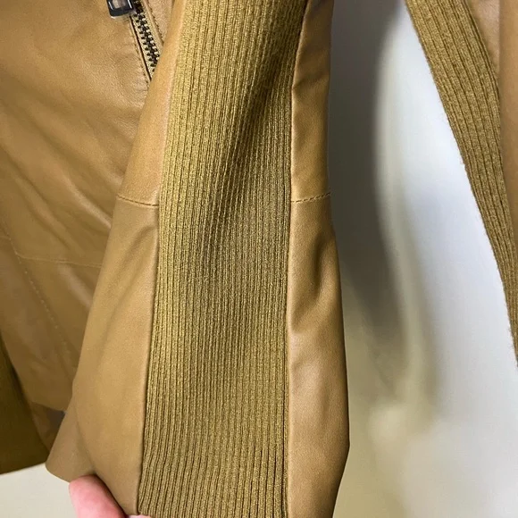 Vince NWOT Goat Leather Moto Jacket Size XS - Picture 6 of 11